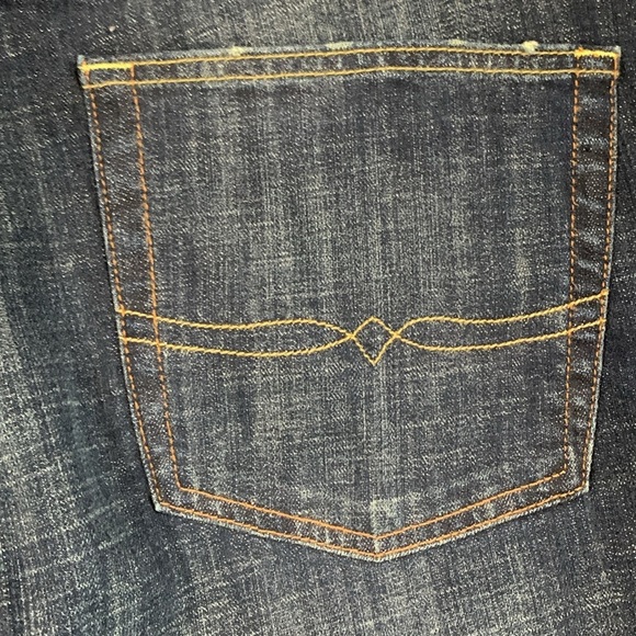 Lucky Brand 361 Vintage Straight Dark Wash Stretch Jeans size 38 - Picture 6 of 16